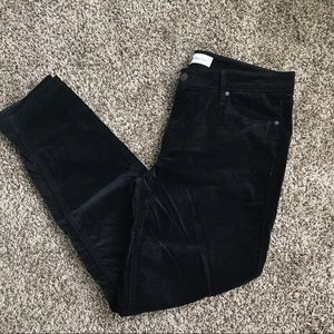 CALVIN KLEIN Black cotton velour pants Sz 12